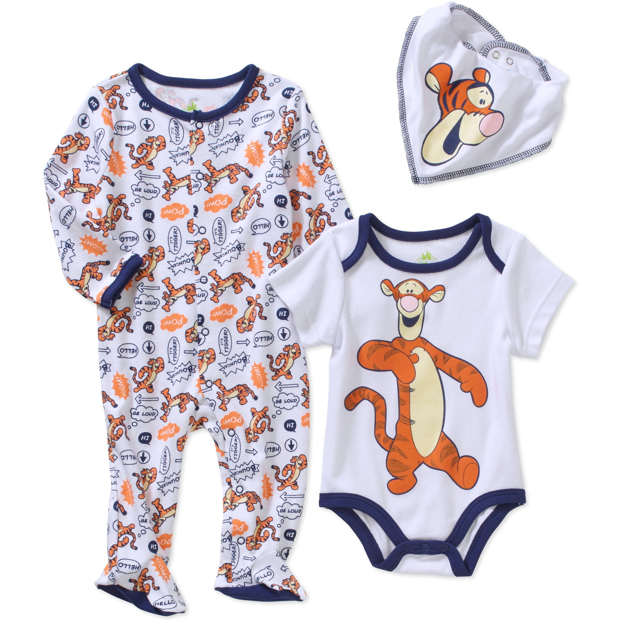 Disney Tigger Newborn Baby Boy Footed Sl