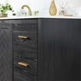 thumbnail image 6 of Gazsi 60S" Wood Vanity in Black Oak with Composite Stone Top without Mirror, 6 of 13