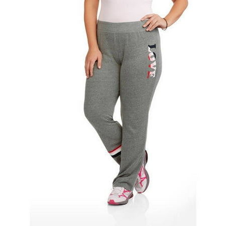 Junior Plus Relaxed Flare Graphic Sweatpants