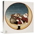 thumbnail image 1 of Global Gallery's 'Merry Lil Santa' by David Carter Brown Stretched Canvas Wall Art, 1 of 4