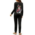 thumbnail image 5 of Tutolipy Christmas Pajama Pants Shark Santa Claus Printed Sleepwear Crewneck Loungewear Casual 2 Piece Pjs Set Cozy Nightwear with Pockets, 2XL, 5 of 7