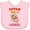 AD-Pink, variant on Inktastic Corgi Dog Lover Girls Baby Bib