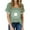 Green, variant on WTXUE T-Shirts Short Sleeve, Crew Neck Shirts for Women T Shirts V-Neck for Women Lightweight Soft Summer Outf Tees Casual Tops for Women's Plus Green XXL