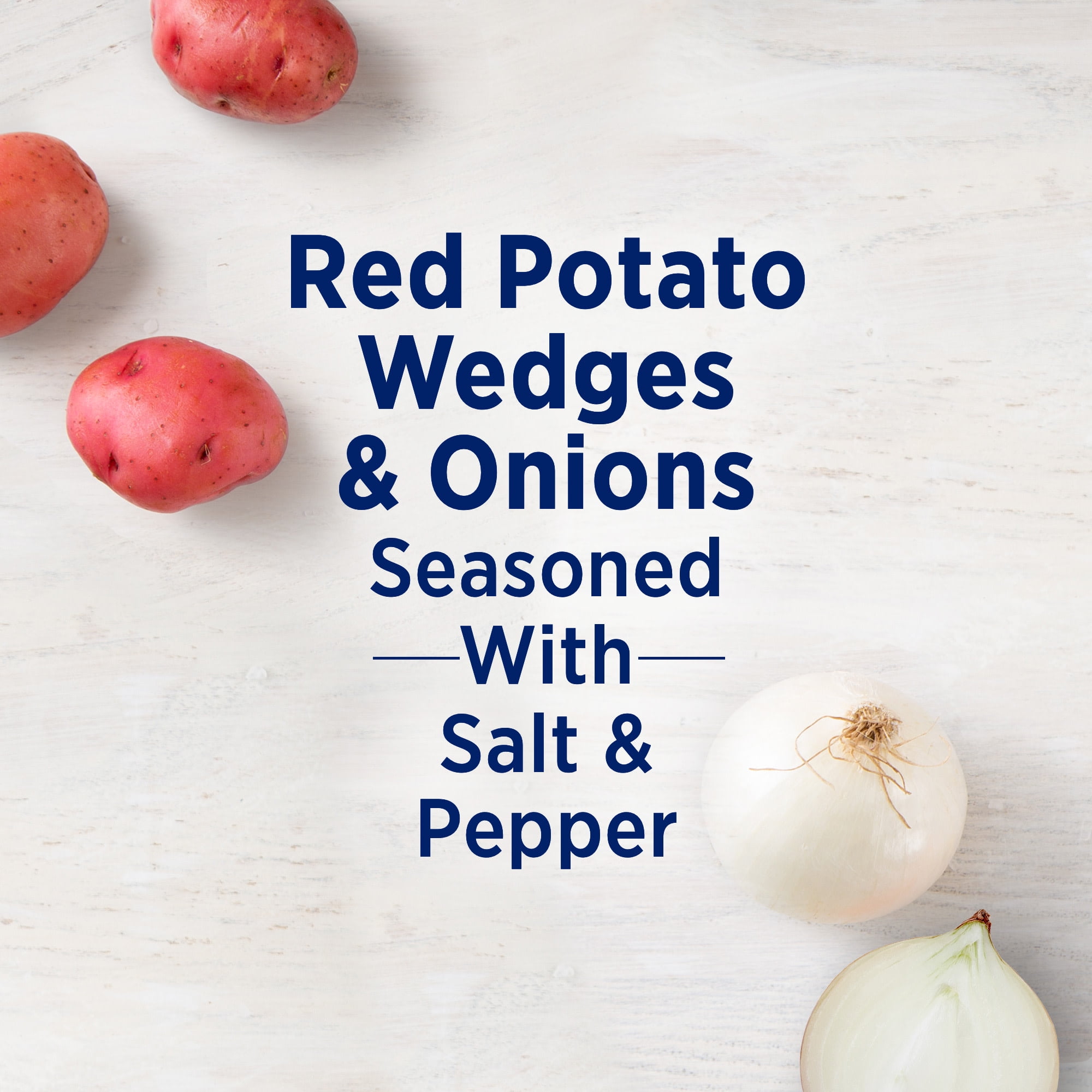 Birds Eye Oven Roasters Seasoned Red Potato Wedges & Onions, Frozen Vegetables, 15 oz. Bag