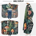 thumbnail image 2 of Mushroom Leaves Salon Cape, Hair Cutting Cape with Snaps, Professional Large Barber Stylist Hairdresser Cape, Waterproof Machine Washable, 65" x 55”, 2 of 7