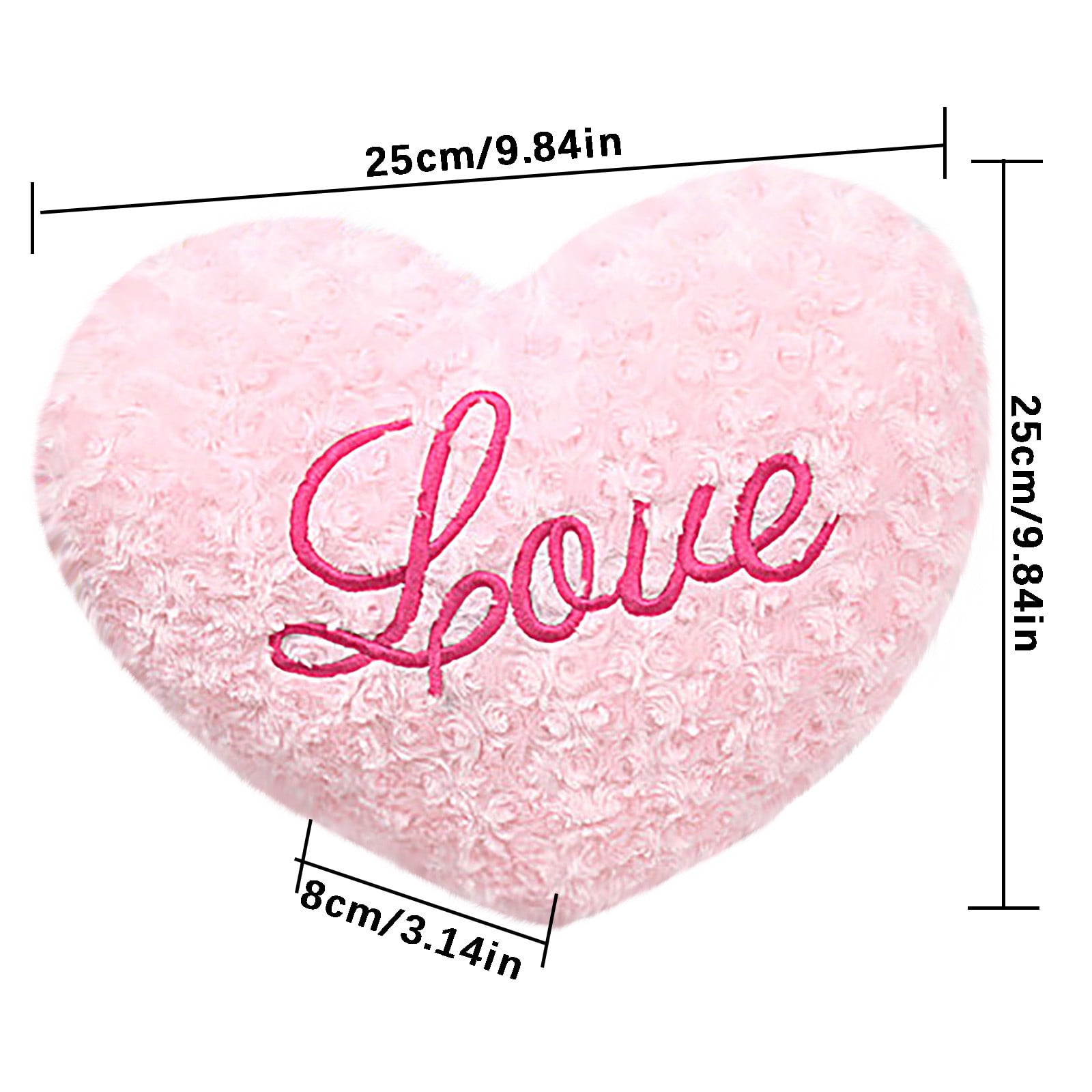 home decor Love Heart Pillow Couple Cushion Pillow Heart Shaped Pillow Love Pillow Pink One Size Walmart