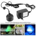 thumbnail image 3 of Mist Maker,1Pc 12LED Colorful Mist Maker for Water Fountain Pond with Power Adapter 110‑240V US Plug,Mist Maker with Power Adapter, 3 of 5