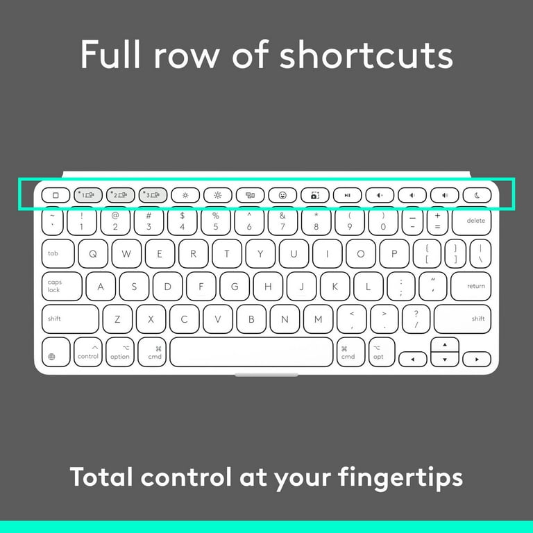 Logitech KEYS-TO-GO 2 Wireless Slim Keyboard for iPad, Pale