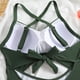 thumbnail image 3 of Traje de Baño de Bikini de Mujer Nuevo Sexy Grande Tamaño Colgante Correa de Cuello Traje de Baño sin Espalda, Traje de Baño de Cobertura Moderada para Piscina, Playa Y Verano, 3 of 7