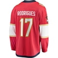 thumbnail image 3 of Men's Fanatics Evan Rodrigues Red Florida Panthers Home Breakaway Jersey, 3 of 3