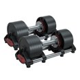 thumbnail image 1 of Loyo Black 50 lbs Adjustable Dumbbells Set Non-Slip Dumbbell Lifting Dumbells for Body Workout, 1 of 5