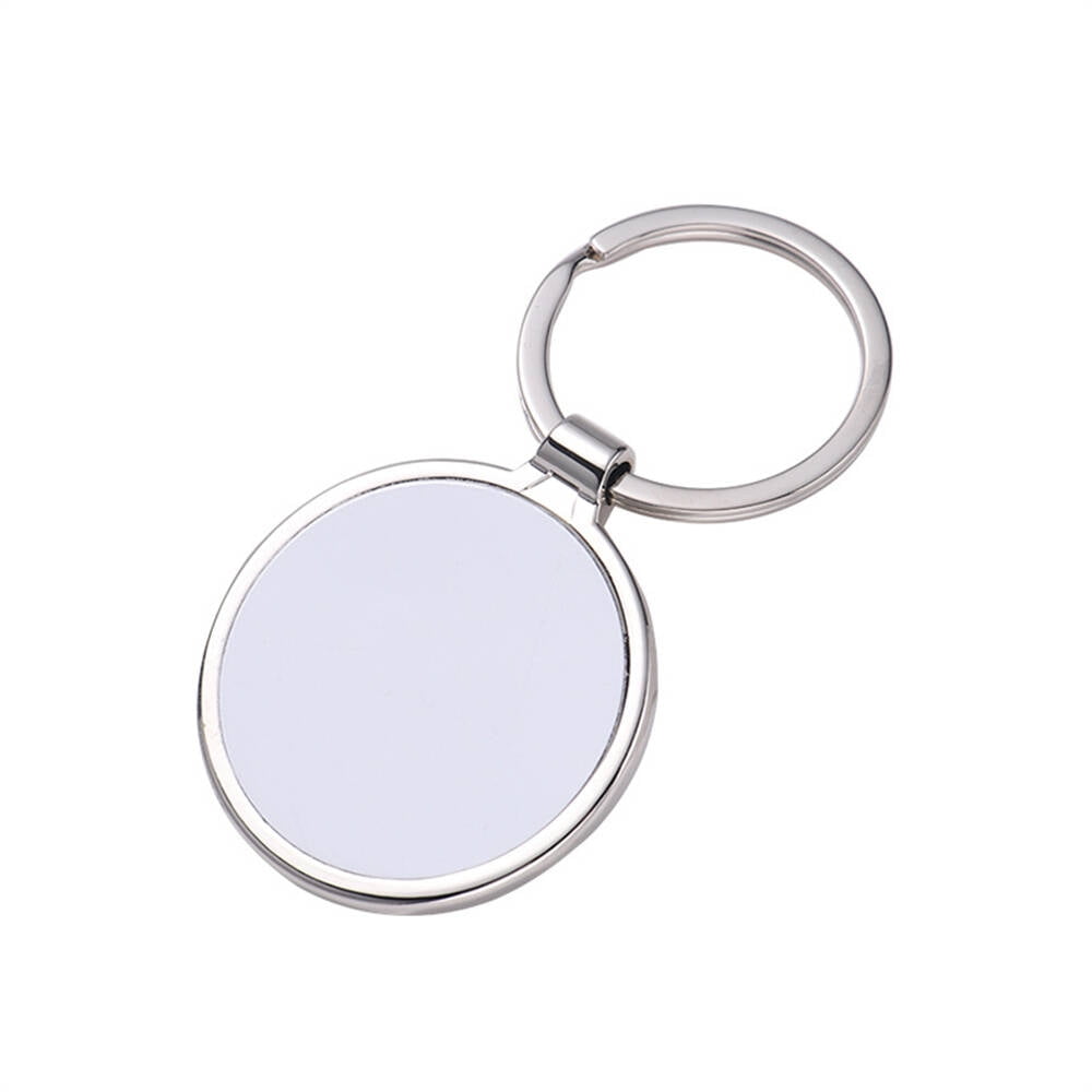 30pcs 3 Shape Sublimation Blank Metal Keychain Bulk with Key Ring for Christmas Valentine Graduation Day Present
