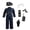 Blue, variant on 9PCS Police Costume for Kids, Role Play Dress-Up Set for 3 - 10 Years Old-Navy Blue