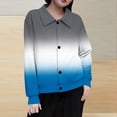 thumbnail image 4 of Lmnyox Button Down Shirt Jacket for Women Fashion Long Sleeve Collared Jacket Trendy Print Jacket Outerwear, 4 of 5