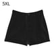 thumbnail image 1 of Pantalones cortos casuales Pantalones cortos sueltos para mujer Pantalones cortos de pierna ancha de cintura alta, Negro, 5XL sidaley AP001507-16B, 1 of 7