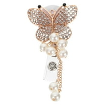 Milisten Elegant Golden Badge Pin Holder for Adults in Office Environment 1Set