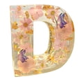 thumbnail image 2 of Dujiujun Floral Resin Night Light Decorative Lamp Letter Shaped Transparent Soft Glow Flicker Free Bedside Lamp Desktop Decoration, 2 of 8
