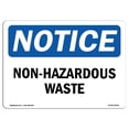 thumbnail image 1 of SignMission OS-NS-A-710-L-15079 7 x 10 in. OSHA Notice Sign - Non-Infectious Waste, 1 of 1