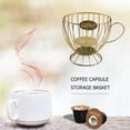 thumbnail image 3 of Cesta de Almacenamiento JShteea Universal para Cápsulas Organizador Tazas dorado, 3 of 9