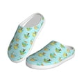 thumbnail image 2 of Xecao Doggy In Bubble Bath Print Cotton Slippers Fuzzy Warm Cozy Slippers Non Slip House Slippers For Indoor Outdoor Cotton Slippers House Slippers-39/40, 2 of 7