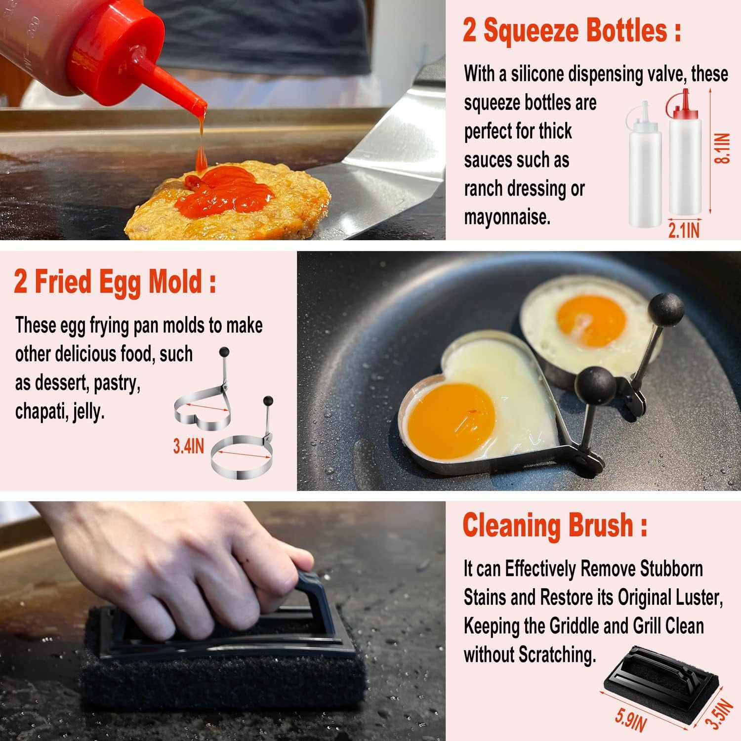 38PCS Griddle Accessories Kit - Perfect Gift Set for Blackstone and Outdoor Cooking