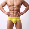 thumbnail image 2 of Posijego Men's Briefs Underwear Low Rise Bikini Underwear for Men Stretch Breathable Panties Solid Color, 2 of 4