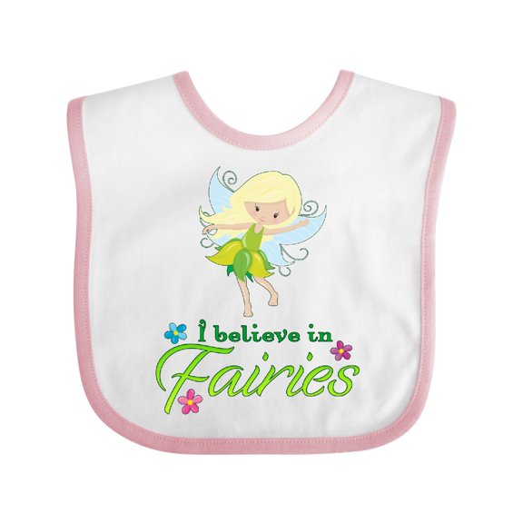 Inktastic I Believe in Fairies Boys or Girls Baby Bib