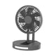 thumbnail image 1 of Ventilador de escritorio plegable de 5 velocidades para el hogar, la oficina y el exterior. Gris oscuro, 1 of 9
