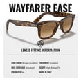 thumbnail image 4 of Ray-Ban RB4340 WAYFARER EASE Square Shaped Non-Polarized Sunglasses for Men & Women - Includes Official RAYBAN Eyewear Kit - Ideal Formal & Casual Wear Sunglasses - Light Brown Gradient Lens, 4 of 7