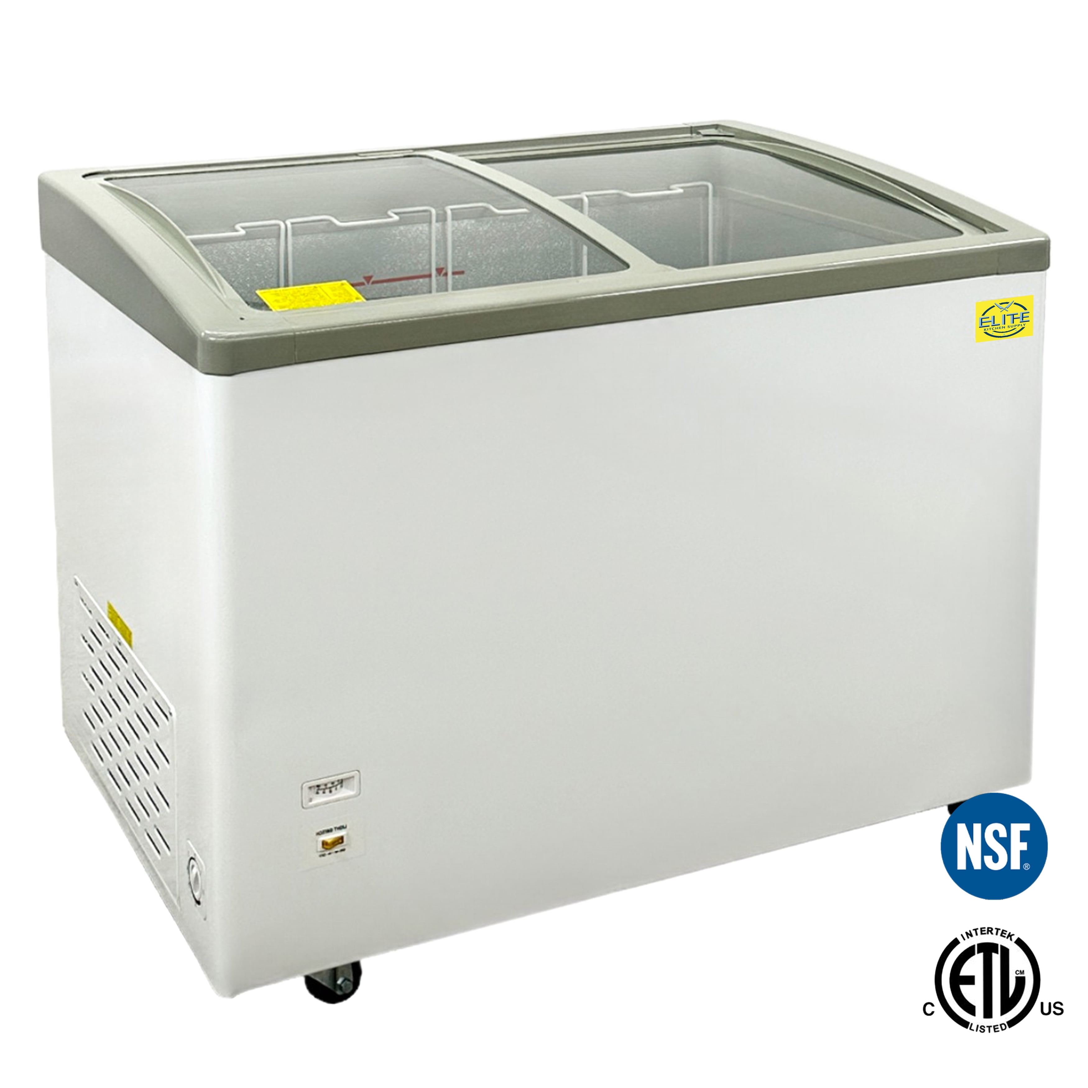 41 in.  Ice Cream Chest Freezer, Commercial Ice Cream Display Freezer - 12 Cu. ft