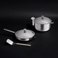 thumbnail image 1 of Our Place Titanium Pro Cookware Duo (6 piece) Our bestselling titanium pot and pan Chrome, 1 of 1
