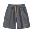 thumbnail image 5 of Men Gym Shorts Pack Summer Shorts for Men, Loose Elastic Waist Daily Shorts with Drawstring, Casual Running Sports Shorts with Pockets Dark Gray XL, 5 of 8
