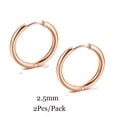 thumbnail image 1 of 6/8/10/12mm pequeños coreanos pequeños de acero inoxidable redondos Mini pequeños buenos pendientes de aro Huggie para mujeres cartílago Piercing anillo de bucle Tan Jianjun unisex, 1 of 2
