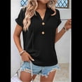 thumbnail image 4 of Sudadera Ligera de Verano para Mujer, de Punto, con Cordón Ajustable, con Capucha y Mangas , Color Negro, Talla L, 4 of 8