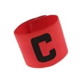 thumbnail image 4 of facefd Captain Armband Football Soccer Sports Adjustable Arm Bands Fluorescent Red, 4 of 9