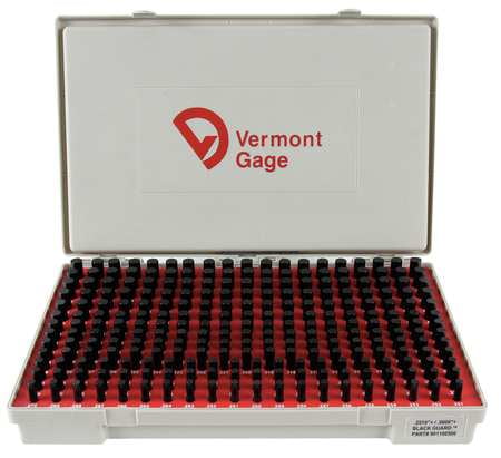 VERMONT GAGE Plug Gage Set,Plus,0.251-0.500&quot;,Black 901100500