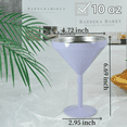 thumbnail image 2 of AGH Stainless Steel Martini Tumbler with Lid, 10oz Insulated Margarita Tumbler, Double Wall Cocktail Tumbler Wine Glasses for Party, Vacation, Picnic, Pool, Beach & Patio (Purple), 2 of 7