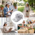 thumbnail image 4 of Hsqqdc Lace Rhinestone Baseball Cap, Bow-knot Butterfly Adjustable Sun Protection Hat, 4 of 7