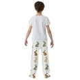 thumbnail image 5 of FORMRS Kids Pajama Pants with Pockets Size 6-8Y Boys Lounge Sleep Bottoms, Cartoon Bunnies, 5 of 8