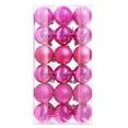 thumbnail image 4 of SIYIZHUA 36PCS Christmas Ball Ornaments 30mm/1.18" Shatterproof Christmas Tree Decorations Hanging Ball for Holiday Wedding Party Christmas Decorations Xmas Ornaments Set Decorations Hot Pink, 4 of 4
