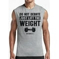 thumbnail image 2 of Gymish Don’t Debate Just Lift The Weight Workout Muscle Tank Top – Funny Gym Shirt for Men, Motivational Lifting Tee, Men’s Athletic Workout Apparel, 2 of 5