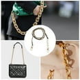 thumbnail image 5 of Unique Bargains 1 Pc Leather and Faux Pearl Handbag Strap for Travelling Light Glod Tone Black PU Alloy, 5 of 5