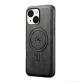 thumbnail image 4 of Magnetic Case for iPhone 16e Business Classic PU Leather Slim Soft Bumper Anti-Fingerprint Shockproof Protective Compatible with Magsafe Phone Cover For iPhone 16e,Black, 4 of 5