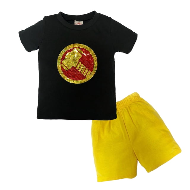 Conjunto Marvel Playera Bordada Short Thor Marvel Conjunto0553