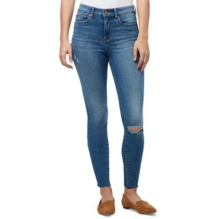 William Rast Women's Distressed High Rise Skinny Jeans Blue Size 27