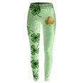 thumbnail image 4 of MAIHAN St Patricks Day Leggings for Women Casual Shamrock Leggings Irish Green Pant Soft Tummy Control Workout Yoga Pants(#01Green,XL), 4 of 6