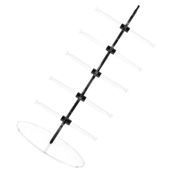 SOPOTUTU Acrylic Sunglasses Holder Display Stand Black 5-Pack for Home and Back to School Organization