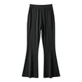 thumbnail image 5 of uvwlwu Womens High Waist Flared Yoga Pants Elastic Waist Casual Bell Bottom Trousers with Side Pockets Stretch Comfort Active Bottoms for Daily Workout Wear,3XL, 5 of 5