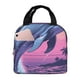 thumbnail image 1 of Disketp Hawaiian Beach Dolphin Bolsa Térmica para Almuerzo para Hombre y Mujer, Ideal para Trabajo, Senderismo y Picnic, 1 of 8