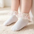 thumbnail image 5 of Miaouyo Ankle Socks for Little Girls Lace Ruffle Cuff Breathable Princess Socks, 5 of 8